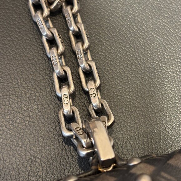 Christian Dior J'Adior Flap Bag Studded Embossed Leather - Picture 6 of 12